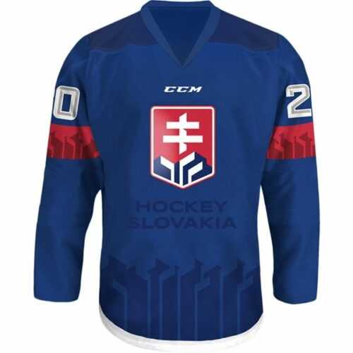 CCM DRES S VÝŠIVKOU LOGO SZLH 18/19 modrá L - Hokejový dres CCM