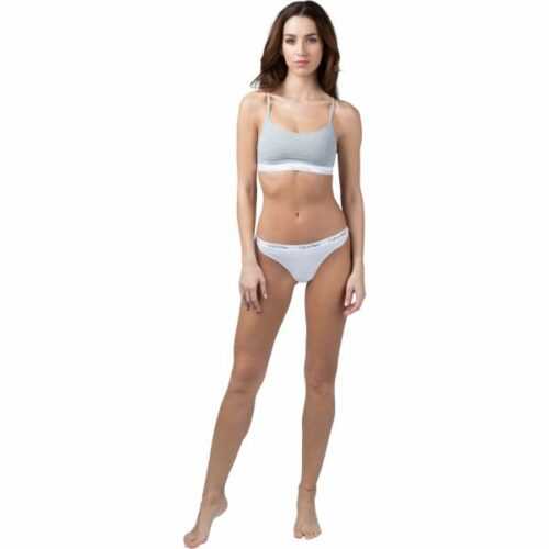 Calvin Klein 3PK THONG bílá XS - Dámské kalhotky Calvin Klein