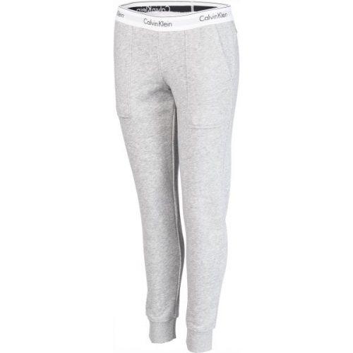 Calvin Klein BOTTOM PANT JOGGER šedá M - Dámské tepláky Calvin Klein