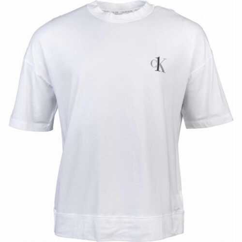 Calvin Klein S/S CREW NECK bílá M - Pánské tričko Calvin Klein