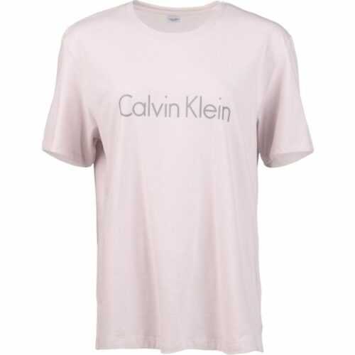 Calvin Klein S/S CREW NECK růžová S - Dámské tričko Calvin Klein