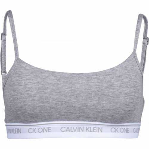 Calvin Klein UNLINED BRALETTE šedá S - Dámská podprsenka Calvin Klein