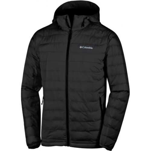 Columbia POWDER LITE HOODED JACKET černá M - Pánská zimní bunda Columbia