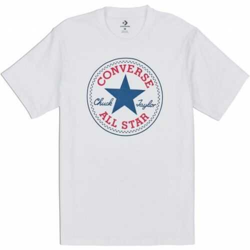 Converse CHUCK PATCH TEE bílá S - Pánské triko Converse