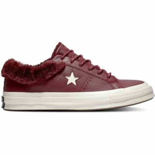 Converse ONE STAR STREET WARMER vínová 36.5 - Dámské zimní nízké tenisky Converse