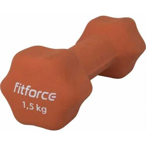 Fitforce JEDNORUČNÍ ČINKA 1.5KG oranžová - Jednoruční činka Fitforce