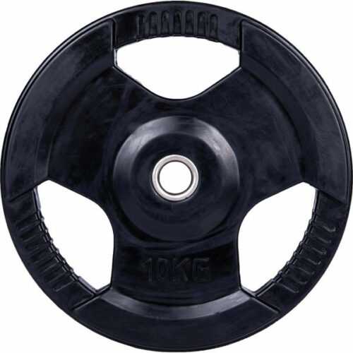 Fitforce PLR 10KG 30MM černá 10 kg - Pogumovaný nakládací kotouč Fitforce