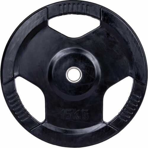 Fitforce PLR 15KG 30MM černá 15 kg - Pogumovaný nakládací kotouč Fitforce