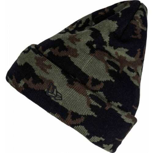 New Era CAMO CUFF hnědá UNI - Pánská zimní čepice New Era