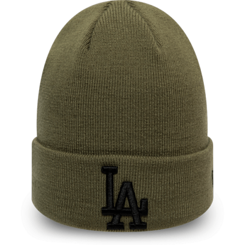 New Era MLB LEAGUE ESSENTIAL CUFF KNIT LOS ANGELES DODGERS tmavě zelená UNI - Unisex zimní čepice New Era