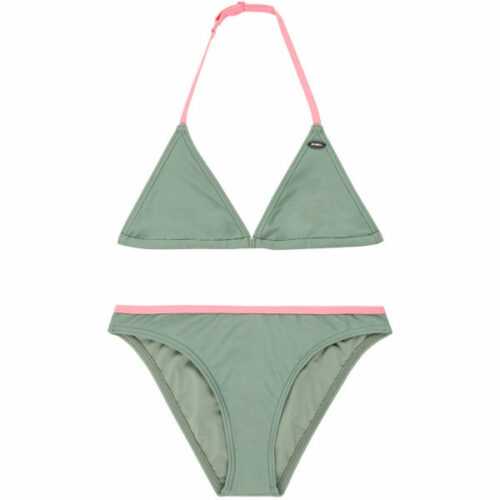 O'Neill PG ESSENTIAL TRIANGLE BIKINI světle zelená 128 - Dívčí plavky O'Neill