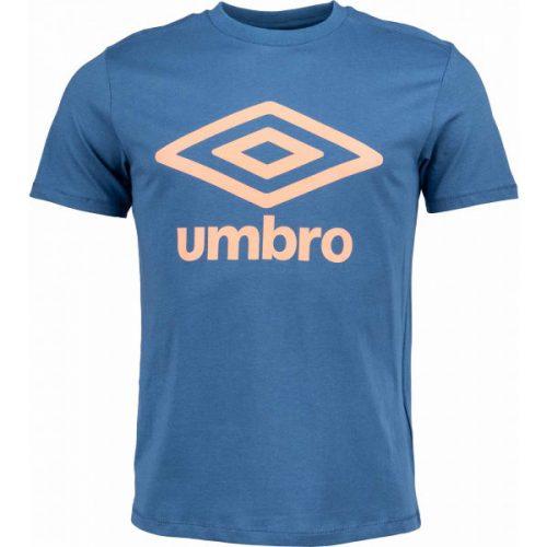 Umbro FW LARGE LOGO COTTON TEE modrá M - Pánské tričko Umbro