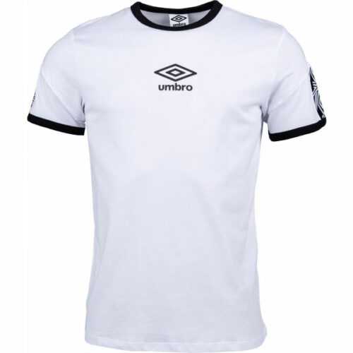 Umbro RINGER TAPED LOGO TEE bílá XL - Pánské tričko Umbro