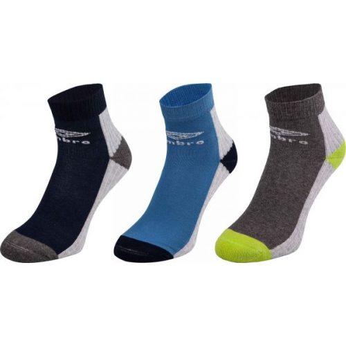 Umbro SPORT SOCKS 3P zelená 24-27 - Dětské ponožky Umbro