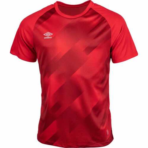 Umbro TRAINING GRAPHIC TEE červená S - Pánské sportovní triko Umbro