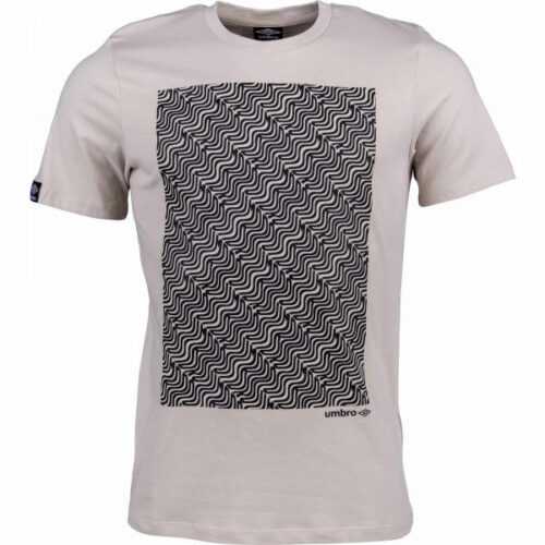 Umbro WARPED BRANDED TEE béžová M - Pánské triko Umbro