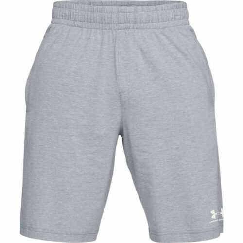 Under Armour COTTON LOGO SHORTS šedá XL - Pánské kraťasy Under Armour