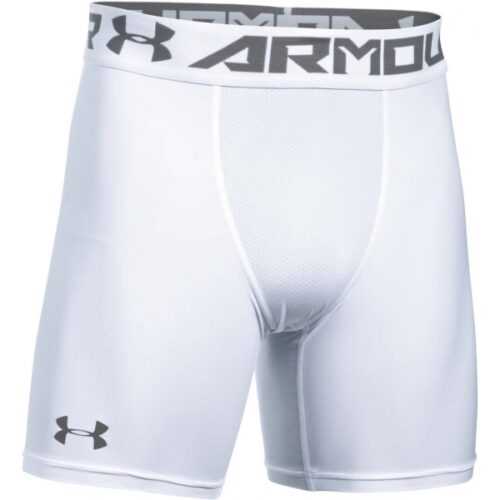 Under Armour HG ARMOUR 2.0 COMP SHORT bílá M - Pánské kraťasy Under Armour