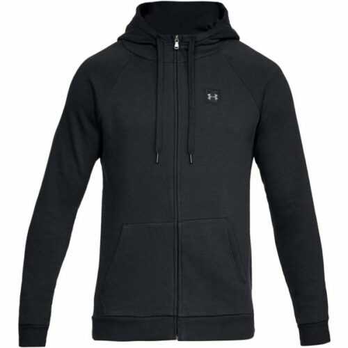 Under Armour RIVAL FLEECE FZ HOODIE černá S - Pánská mikina Under Armour