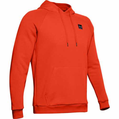 Under Armour RIVAL FLEECE PO HOODIE oranžová XL - Pánská mikina Under Armour