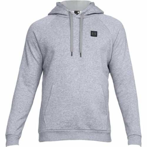 Under Armour RIVAL FLEECE PO HOODIE šedá M - Pánská mikina Under Armour