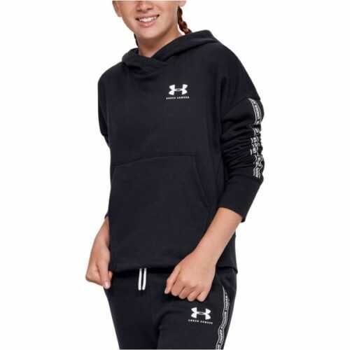 Under Armour SPORTSTYLE FLEECE HO černá XL - Dívčí mikina Under Armour