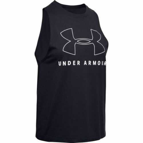 Under Armour SPORTSTYLE GRAPHIC MUSCLE SL černá L - Dámské tílko Under Armour