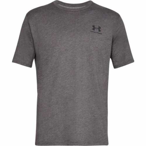 Under Armour SPORTSTYLE LEFT CHEST SS šedá S - Pánské tričko Under Armour