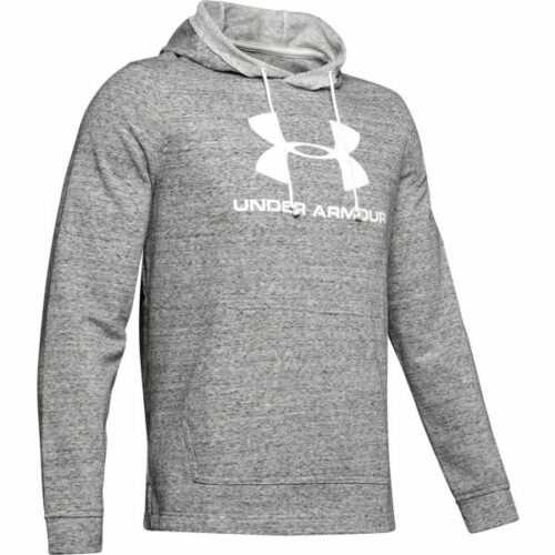 Under Armour SPORTSTYLE TERRY LOGO HOODIE bílá L - Pánská mikina Under Armour