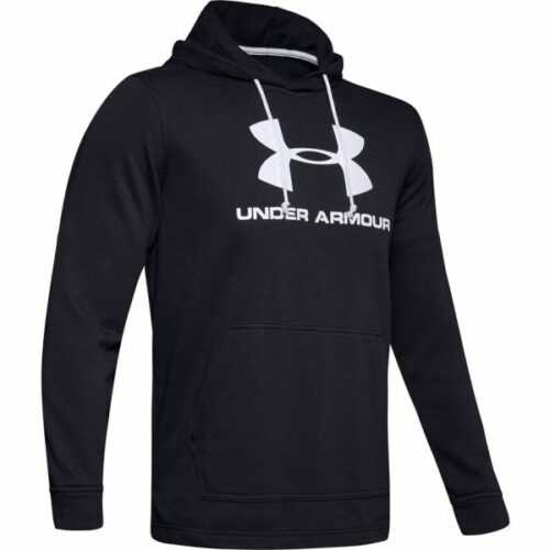 Under Armour SPORTSTYLE TERRY LOGO HOODIE černá L - Pánská mikina Under Armour