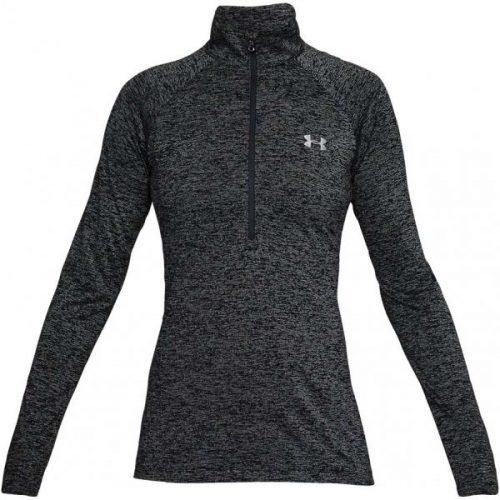 Under Armour TECH 1/2 ZIP - TWIST černá L - Funkční dámská mikina Under Armour