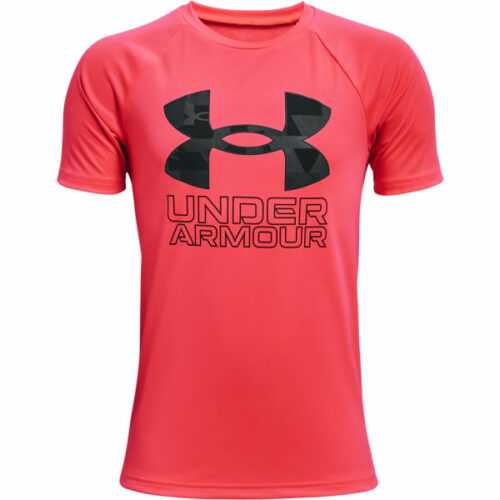 Under Armour TECH HYBRID PRT FILL S - Chlapecké triko Under Armour