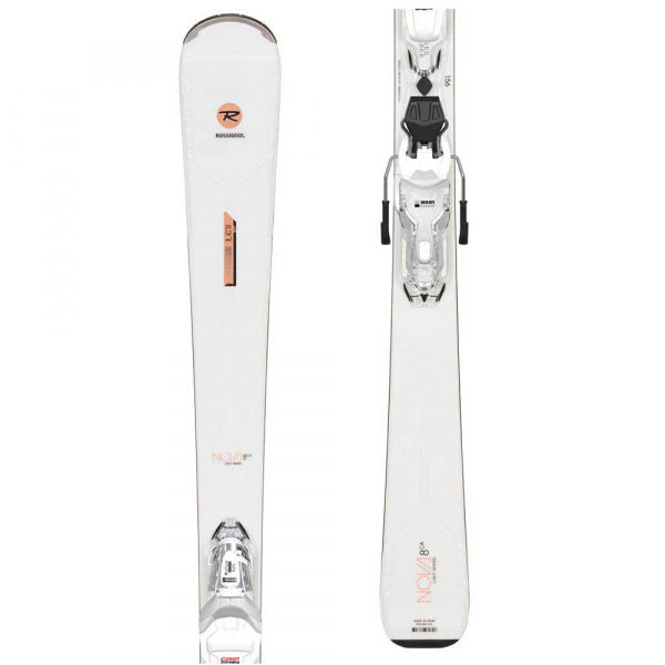 Rossignol NOVA 8 CA XPRESS + XPRESS W 11 GW B83 WHT/SPKL 156 - Dámské sjezdové lyže Rossignol