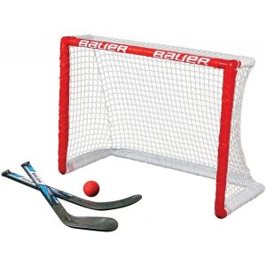 Bauer KNEE HOCKEY GOAL SET bílá NS - Plastová branka s hokejkami Bauer