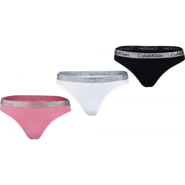 Calvin Klein THONG 3PK L - Dámské kalhotky Calvin Klein