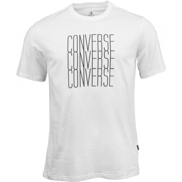 Converse LOGO REMIX TEE bílá M - Pánské tričko Converse