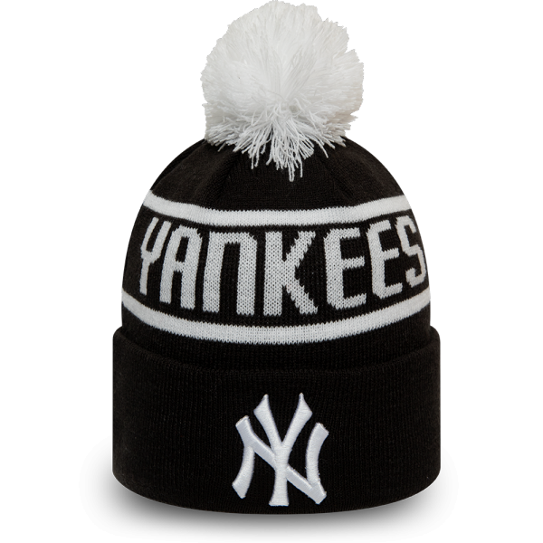 New Era BLB BOBBLE KNIT NEW YORK YANKEES černá UNI - Pánská klubová zimní čepice New Era