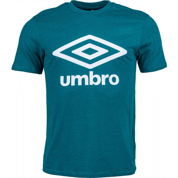 Umbro FW LARGE LOGO COTTON TEE zelená L - Pánské tričko Umbro