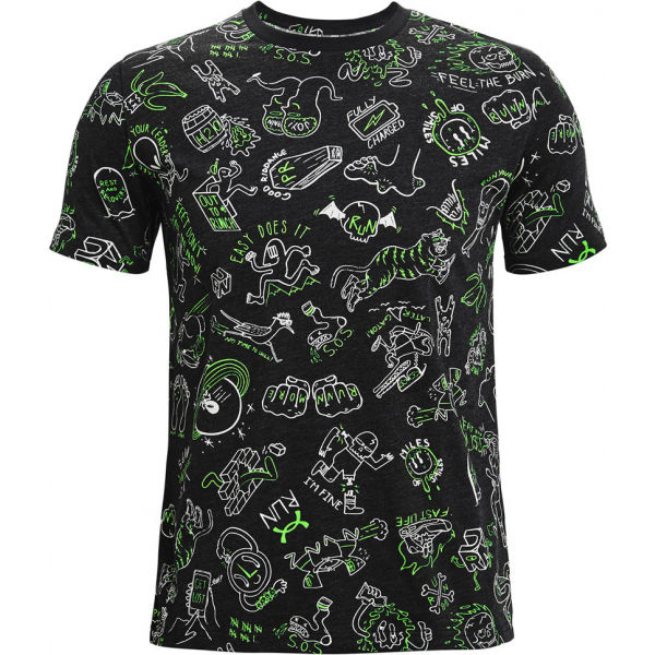 Under Armour RUN UR FACE OFF PRINT SS XL - Pánské triko Under Armour