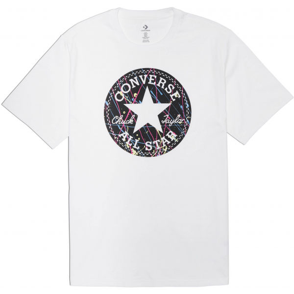 Converse SPLATTER PAINT CHUCK PATCH SHORT SLEEVE TEE L - Pánské tričko Converse