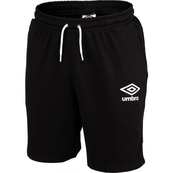 Umbro KNEE LENGTH FLEECE SHORT černá XL - Pánské kraťasy Umbro