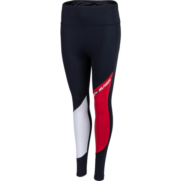 Tommy Hilfiger HW COLOUR BLOCK LEGGING S - Dámské sportovní legíny Tommy Hilfiger