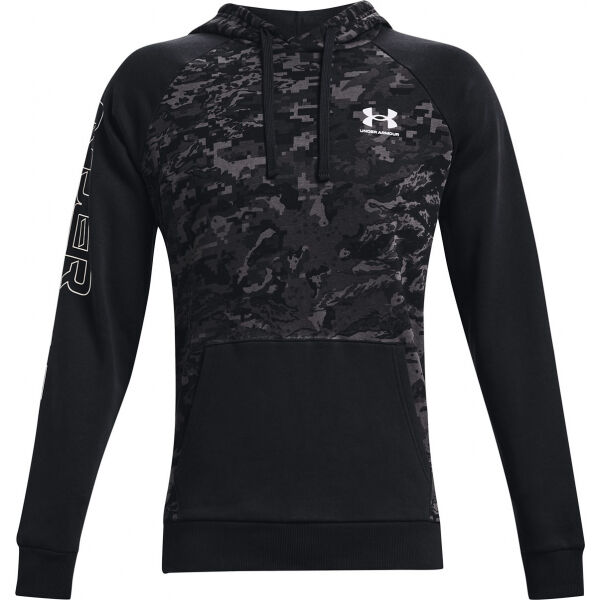 Under Armour RIVAL FLC CAMO SCRIPT S - Pánská mikina Under Armour