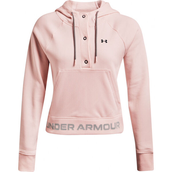 Under Armour RIVAL FLEECE MESH HOODIE XL - Dámská mikina Under Armour