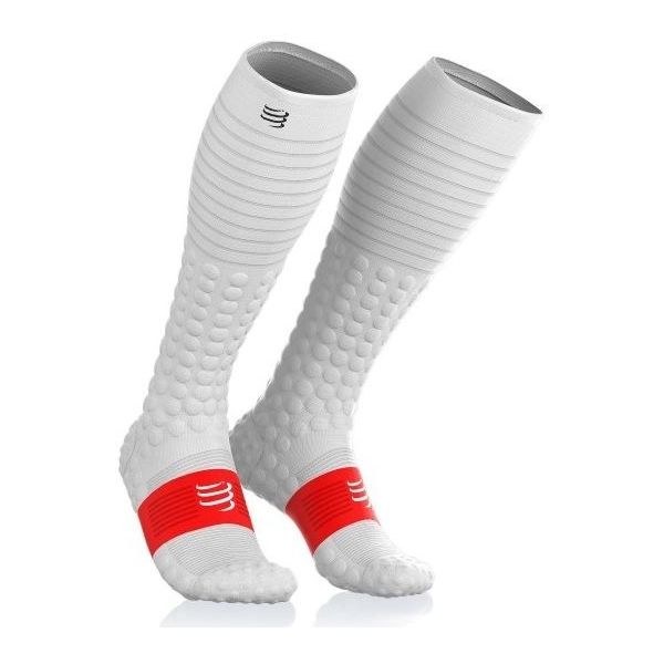 Compressport FULL SOCKS RACE bílá 3 - Kompresní podkolenky Compressport