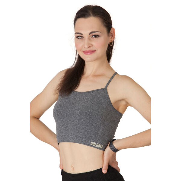 GOLDBEE BECROPLOGO XS - Dámský crop top GOLDBEE