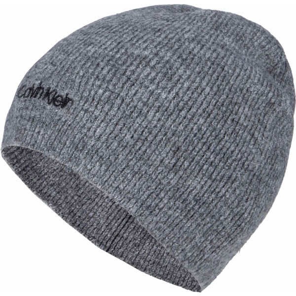 Calvin Klein BASIC WOOL NO FOLD BEANIE UNI - Pánská zimní čepice Calvin Klein