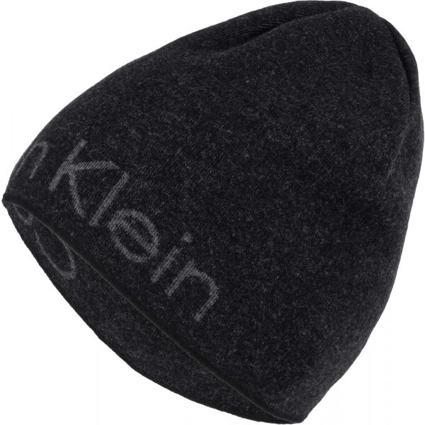 Calvin Klein DRY BRANDING RIB BEANIE UNI - Zimní čepice Calvin Klein