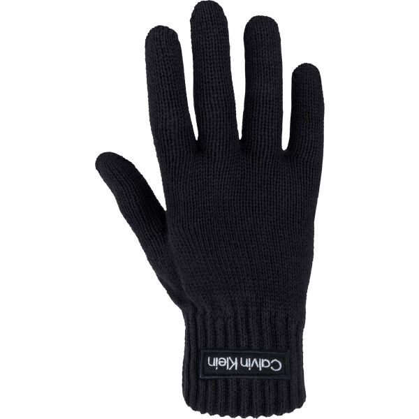 Calvin Klein FELT PATCH KNITTED GLOVES UNI - Rukavice Calvin Klein