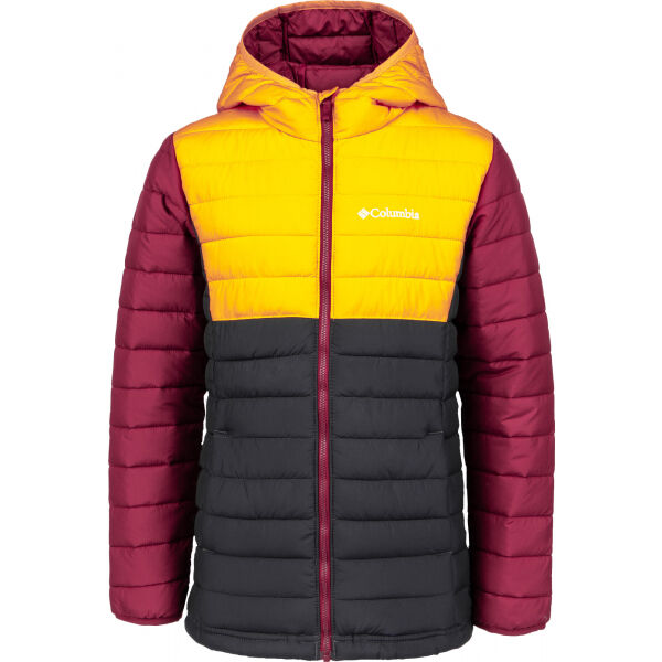 Columbia BOYS POWDER LITE HOODED JACKET XS - Chlapecká bunda Columbia